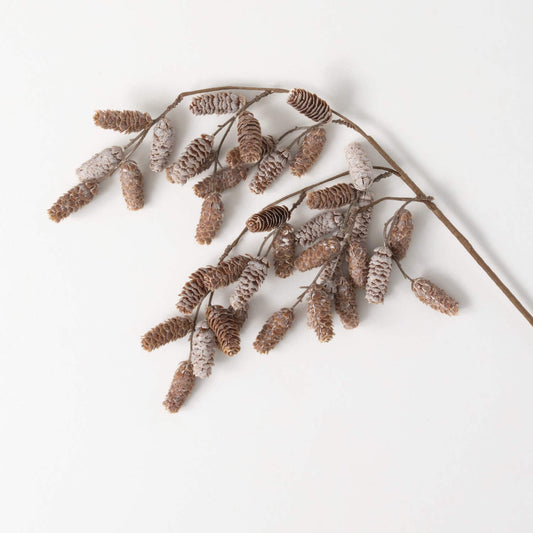 Frosted Hanging Pinecone Spray